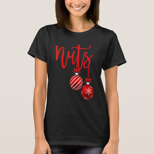 T-shirt Christmas Chest Nuts Christmas Couple Mr and Mrs L (Devant)