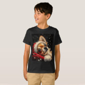T-shirt Christmas Chihuahua On A Long Sleeve  (Devant entier)