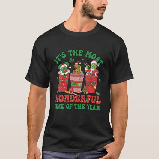 T-shirt Christmas Coffee It's (Devant)