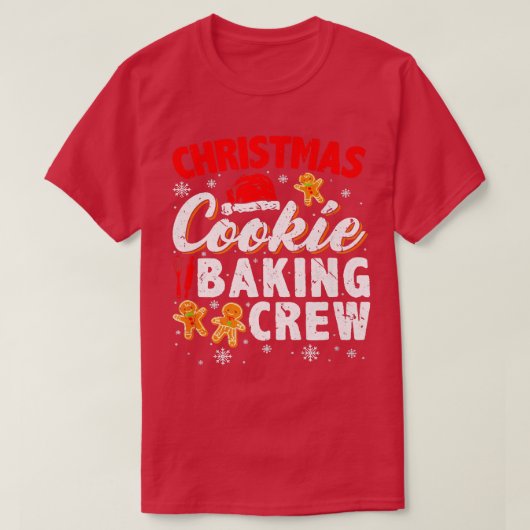 T-shirt Christmas Cookie Baking Crew Cookie Baking Team Ca (Design devant)