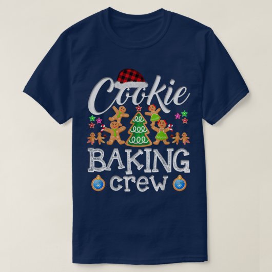 T-shirt Christmas Cookie Baking Crew Pajama Gingerbread Ch (Design devant)