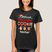 T-shirt Christmas Cookie Tester Taster Baking Crew Toddler (Devant)