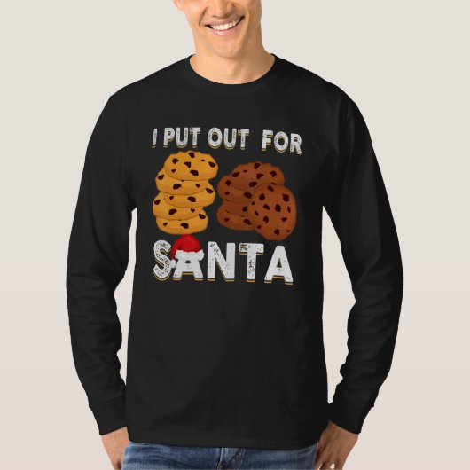 T-shirt Christmas Cookies I Put Out For Santa Xmas Pajama (Devant)