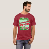 T-shirt Christmas Crew Membre Fun Family Slogan (Devant entier)