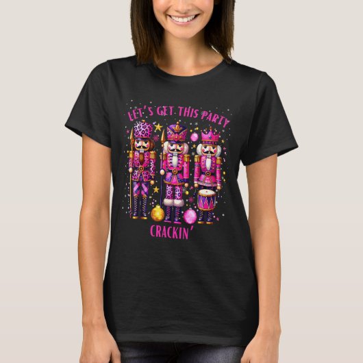 T-shirt Christmas Crushing It Nutcracker - Funny Retro Ugl (Devant)