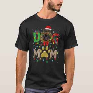 T-shirt Christmas Dachshund Maman Casquette Père Noël Scar