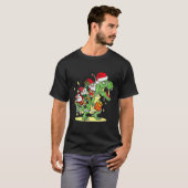 T-shirt Christmas, Dino, Ugly Xmas, Trex Dinosaur, Gnome  (Devant entier)