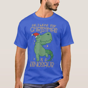 T-shirt Christmas Dinosaur Tree Rex Pajamas Men Boys Xmas