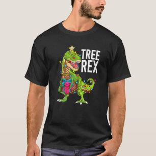 T-shirt Christmas Dinosaur Tree Rex Pajamas Men Boys Xmas