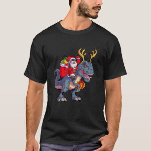 T-shirt Christmas Dinosaur Tree Rex Pajamas Men Boys Xmas
