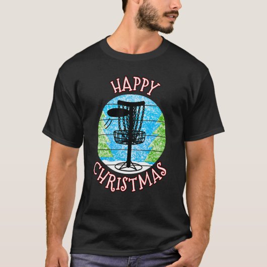 T-shirt Christmas Disc Golf Disc Golfer Xmas 2022 (Devant)