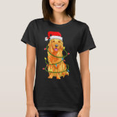 T-shirt Christmas Dog Shirt, Christmas Golden Retriever Pa (Devant)