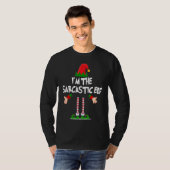 T-shirt Christmas Elf  I'm The Sarcastic Elf Xmas (Devant entier)