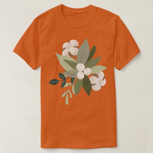T-shirt Christmas flowers (Design devant)