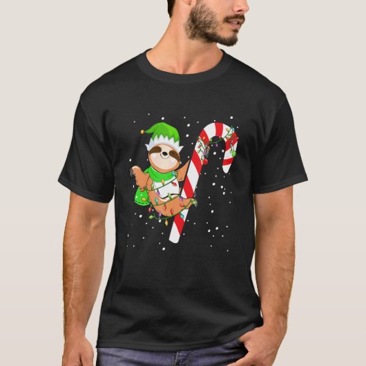 T-shirt Christmas for men women kids ELF sloth (Devant)
