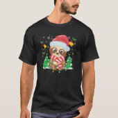 T-shirt Christmas For Men Women Kids Santa Sloth (Devant)
