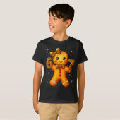 T-shirt Christmas Funny Gingerbread Six Seven 67 Leopard B (Devant entier)