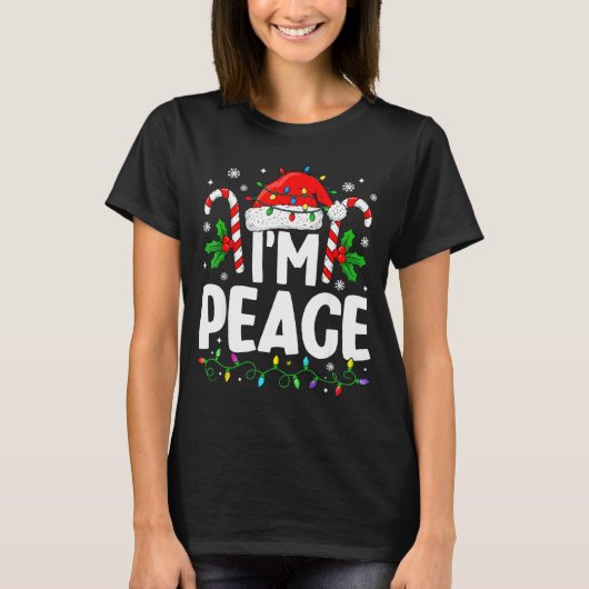 T-shirt Christmas Funny I Come In Peace Couple Matching Me (Devant)