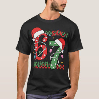 T-shirt Christmas Funny Six Seven 6 7 Meme Gen Alpha Slang