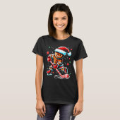 T-shirt Christmas Gingerbread Ice Hockey Srts Funny Xmas P (Devant entier)