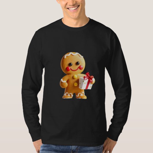 T-shirt Christmas gingerbread man (Devant)