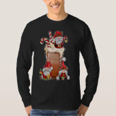 T-shirt Christmas Gnome Red Buffalo Plaid Gnome Hot Cocoa (Devant)