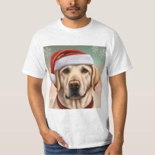 T-shirt Christmas golden Labrador, cadeau Amoureux des chi