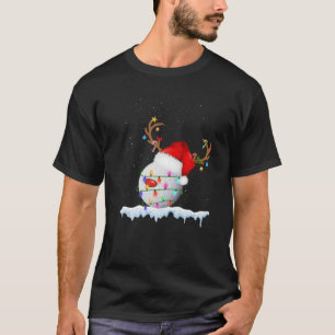 T-shirt Christmas Golf Ball Santa Hat Xmas Boys Hommes Spo