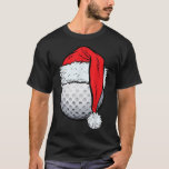 T-shirt Christmas Golf Ball Santa Hat Xmas Golf Boys Me<br><div class="desc">Christmas Golf Ball Santa Hat Xmas Golf Boys Hommes Sports</div>