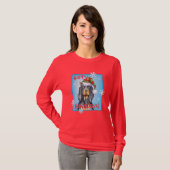 T-shirt Christmas Gordon Setter (Devant entier)