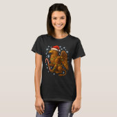 T-shirt Christmas Griffin Magic Mythical Holiday Srit Long (Devant entier)