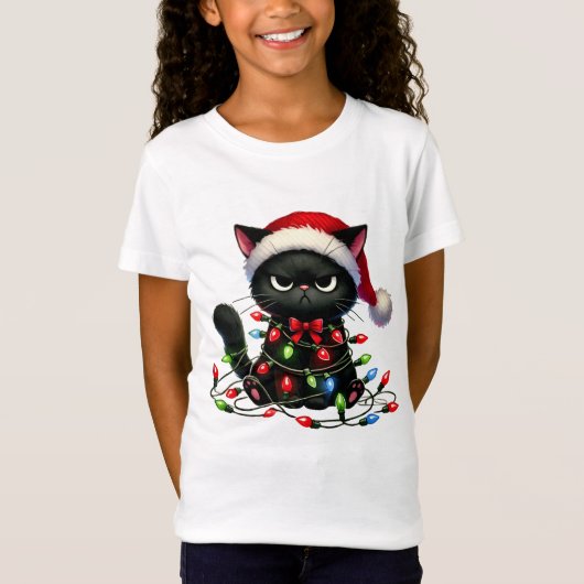 T-Shirt Christmas Grumpy Cat (Devant)