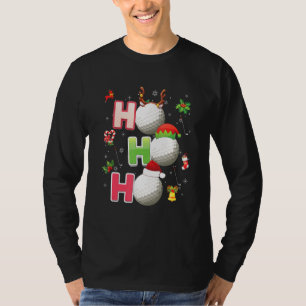 T-shirt Christmas Ho Ho Ho Golf Pajama Père Noël