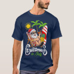 T-shirt Christmas In July Funny Santa Surfing Summer Beach<br><div class="desc">Christmas In July Funny Santa Surfing Summer Beach Vacation18  .</div>