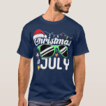 T-shirt Christmas In July Santa Hat Sunglasses Beach Summe<br><div class="desc">Christmas In July Santa Hat Sunglasses Beach Summer Vacation  .</div>