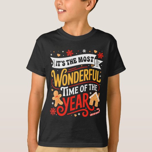 T-shirt Christmas It's The Most Wonderful Time Of Year Gin (Devant)