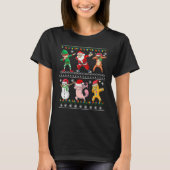T-shirt Christmas Kids Boys Men Dabbing Santa Elf Deer Fri (Devant)