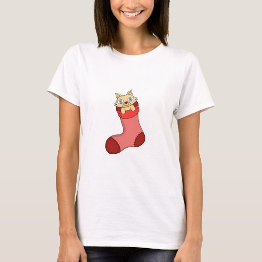 T-shirt Christmas Kitten (Devant)