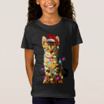 T-Shirt Christmas Kitten Xmas Cat Tree Santa Hat Christmas<br><div class="desc">Noël Kitten Xmas Chat Arbre de Noël Chapeau de Noël Pyjama</div>