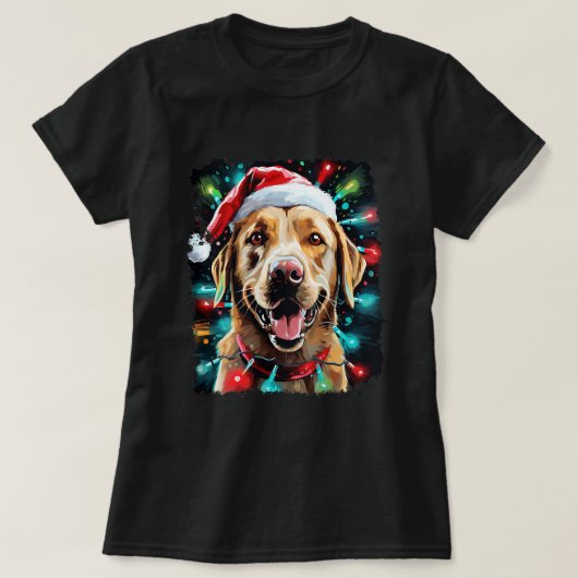 T-shirt Christmas Labrador Retriever 1 (Design devant)
