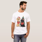 T-shirt Christmas Labrador Retriever Dogs (Devant entier)
