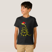 T-shirt Christmas Libertarian Gadsden Don't Tread Snake  (Devant entier)