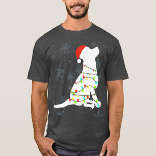T-shirt Christmas Lights Labrador Retriever Amoureux des c