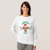 T-shirt Christmas Longhorn Steer (Devant entier)