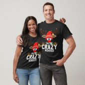 T-shirt Christmas Matching I'm The Crazy Reindeer (Unisexe)