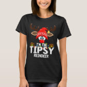 T-shirt Christmas Matching I'm The Tipsy Reindeer (Devant)
