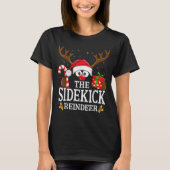 T-shirt Christmas Matching The Sidekick Reindeer Family  (Devant)