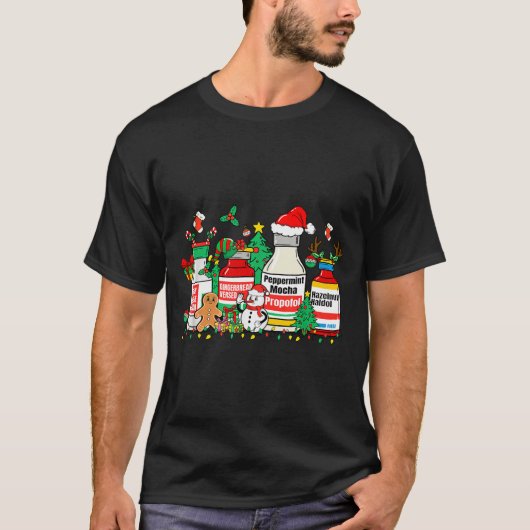 T-shirt Christmas Medication Bottles Funny Nurse Humor  (Devant)