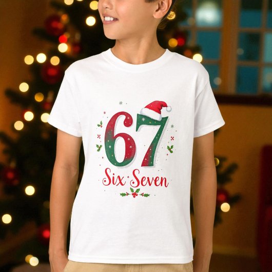 T-shirt Christmas Meme Six Seven 67 6 7 Holiday