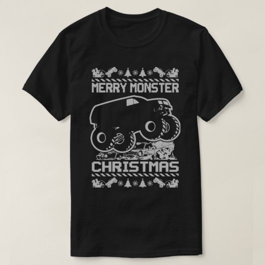 T-shirt Christmas Monster Trucks 4 (Design devant)